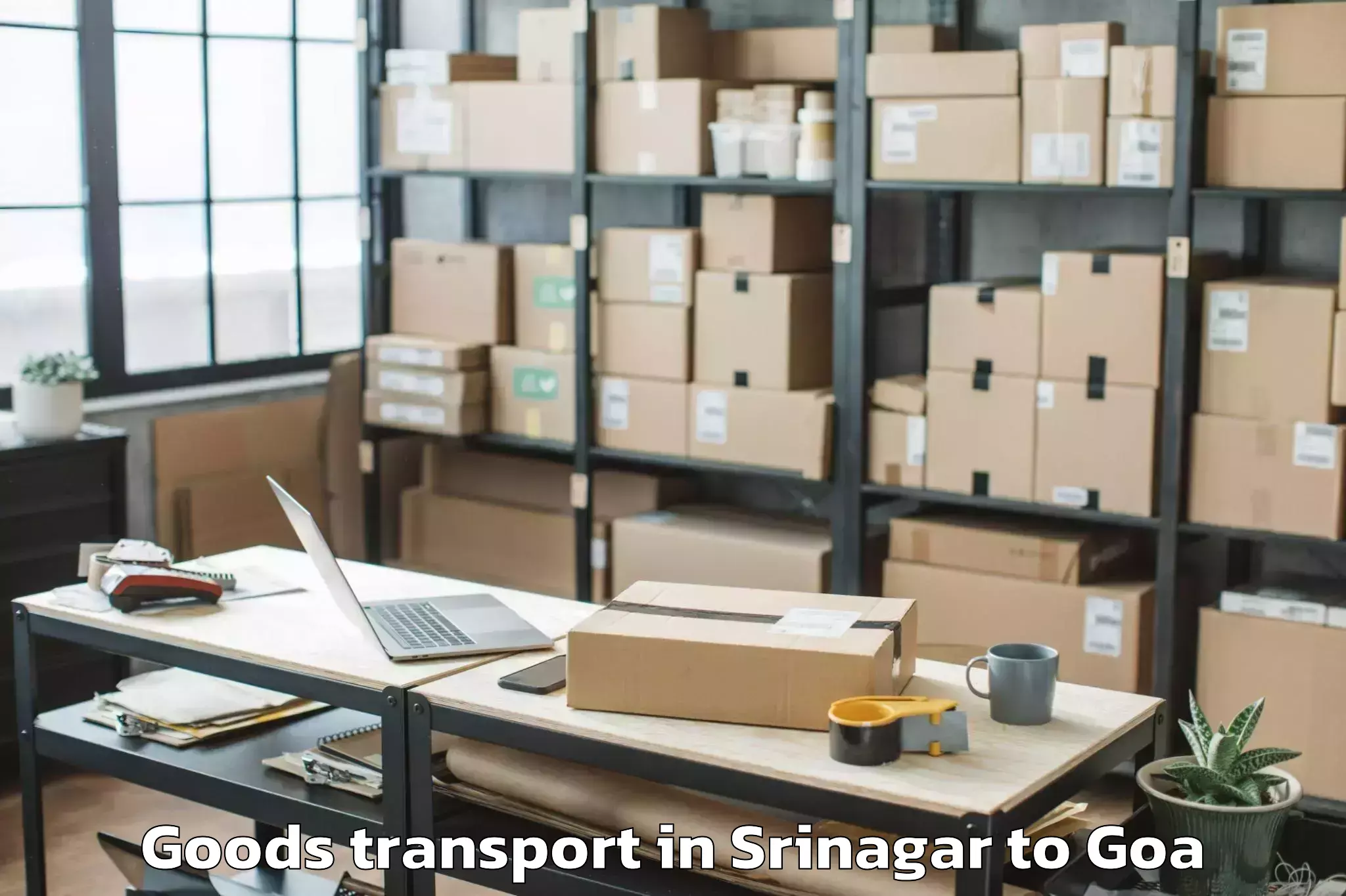 Get Srinagar to Pernem Goods Transport